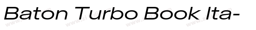 Baton Turbo Book Ita字体转换